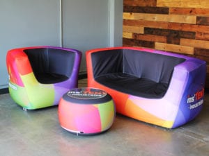 custom inflatable trade show furniture - Air Lounge