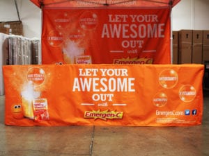 printed table covers - emergenc