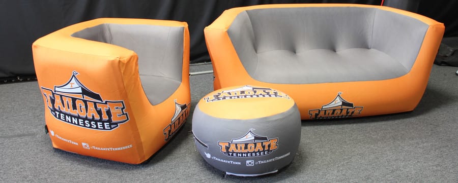 custom inflatable furniture - tailgating