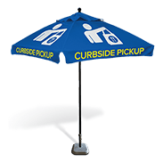 Curbside Pickup Umbrellas