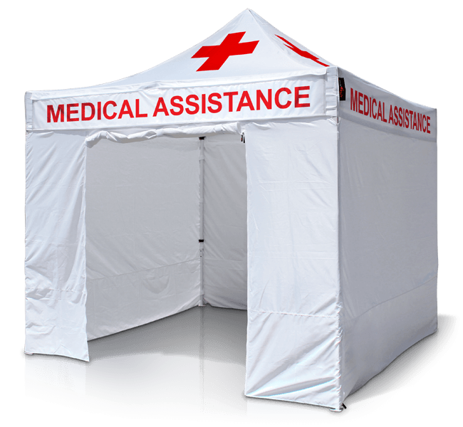 Drive Through Medical Assistance Tents