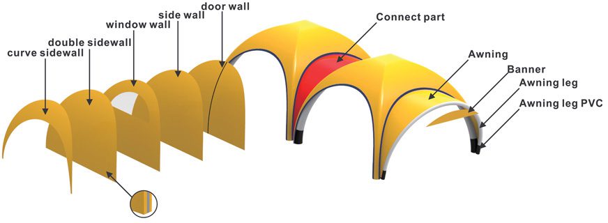 Medical Air Dome Wall Options
