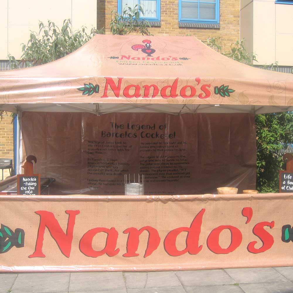 Outdoor food pop-up tent