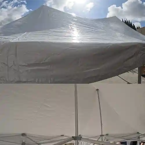 Blackout canopy tent sunlight